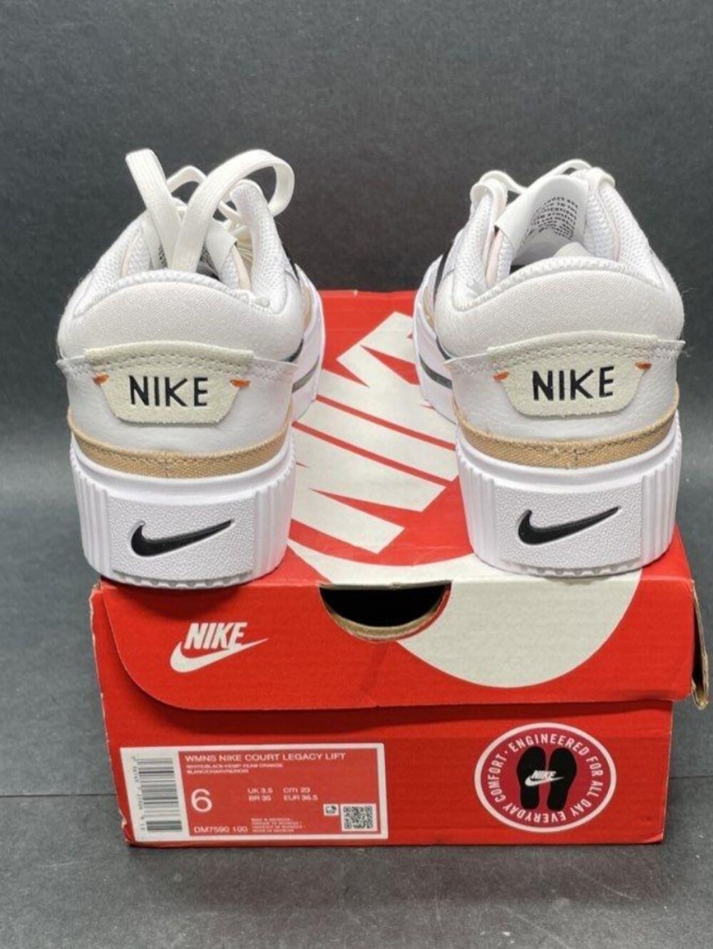 Nike Court Legacy Lift Platform Sneakers Size 6 New/Box MSRP $94.99 - Picture 6 of 11